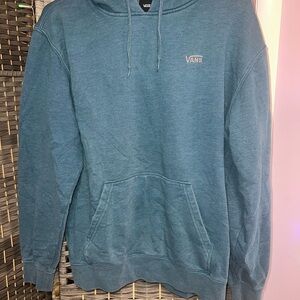 Vans Men's Blue Hooded Pullover Sweatshirt